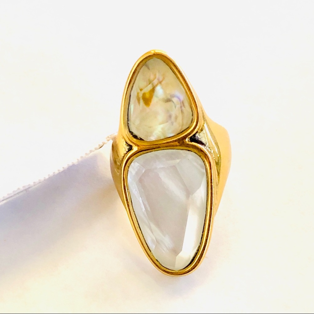 Kendra Scott Gold and White Ring